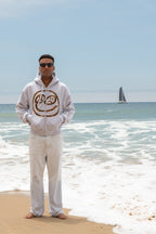 DYFM Smiley Zip Hoodie - Grey Preorder