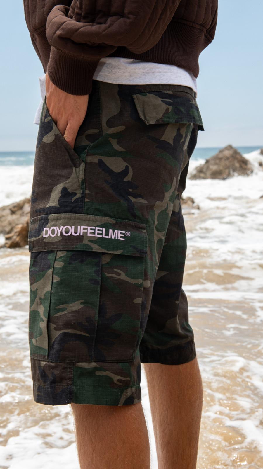 DYFM Camo Cargo Shorts