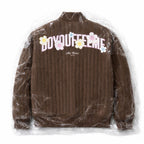 DYFM Quilted Bomber Jacket – Brown