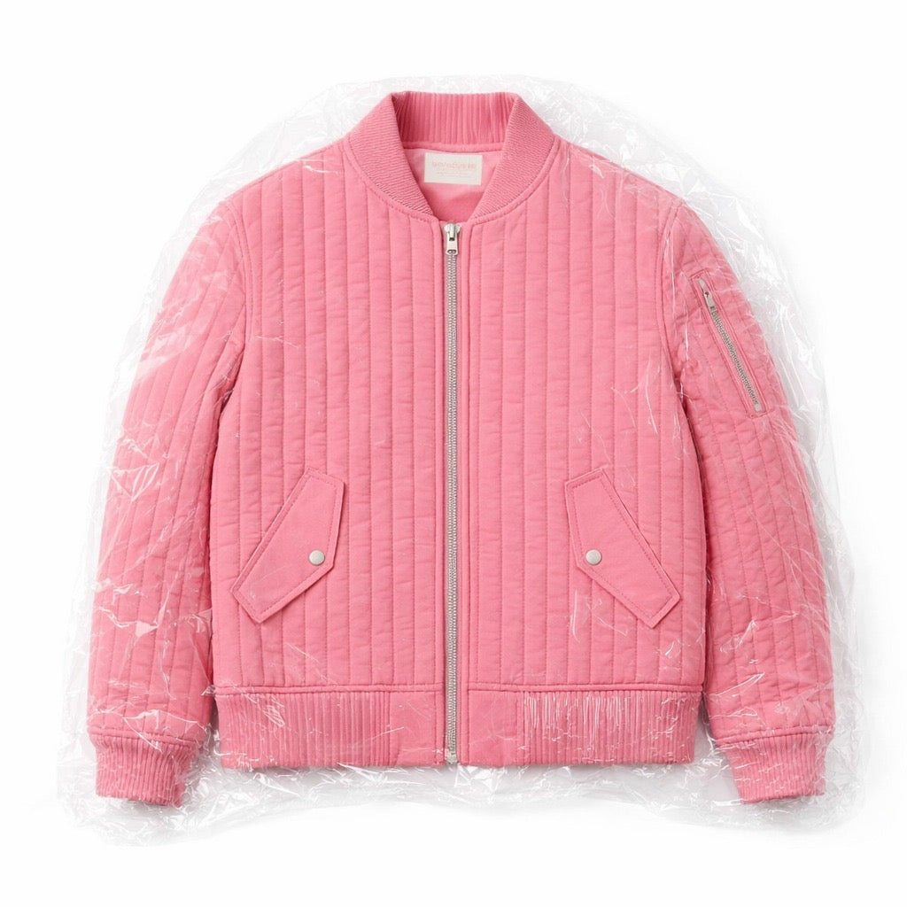 DYFM Quilted Bomber Jacket - Pink